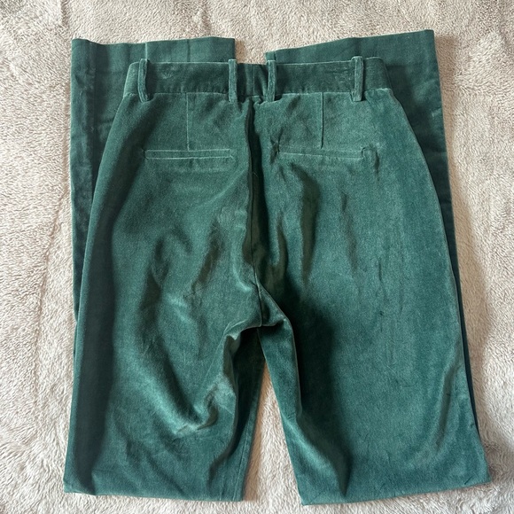 Babaton Atelier- Green Velvet Trousers - Picture 2 of 10